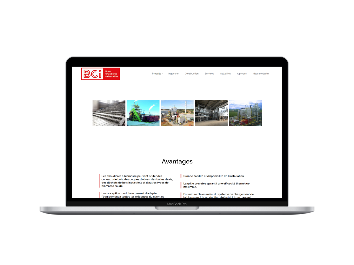 site internet industrie