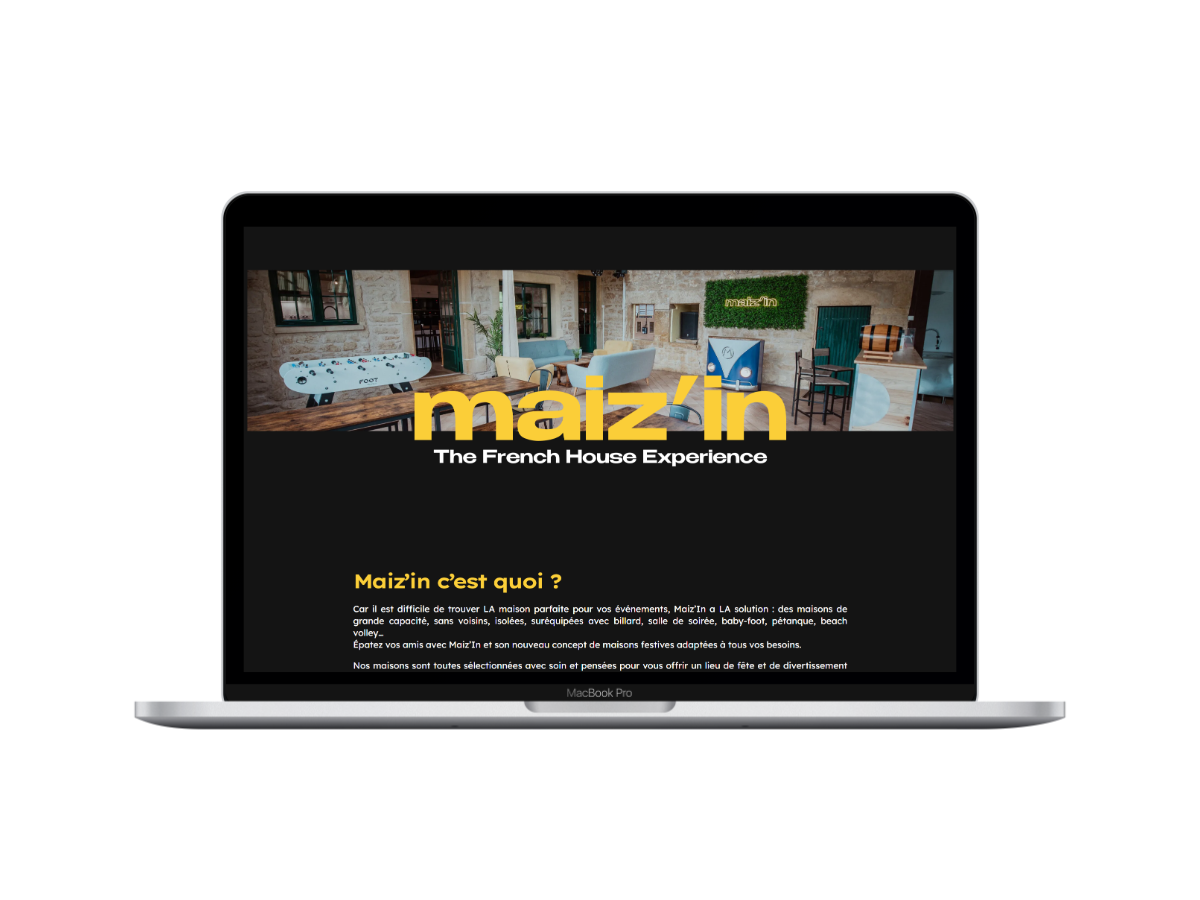 site vitrine hébergement