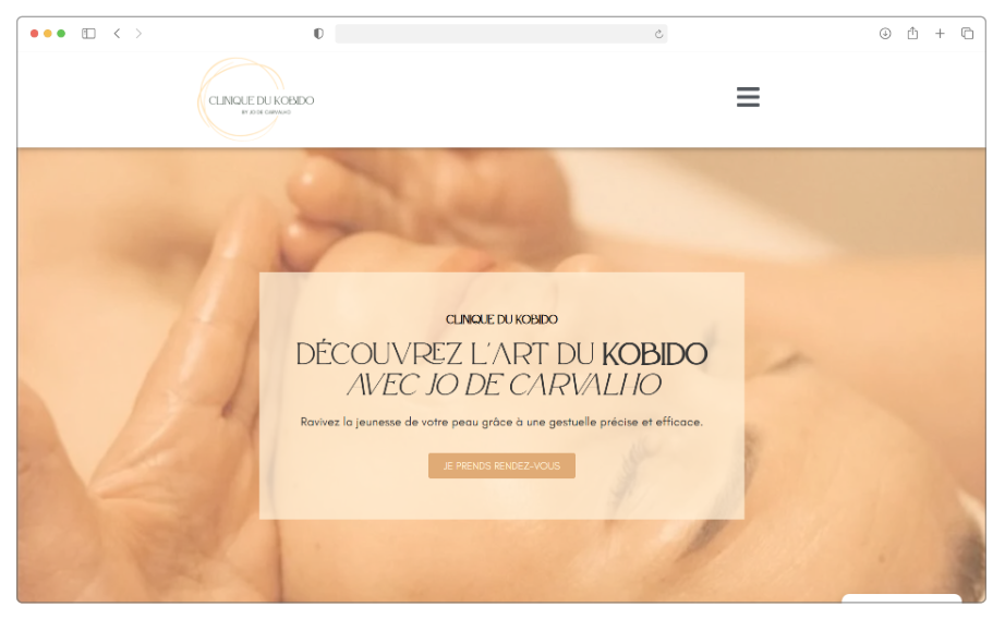 création de sites wordpress - clinique du kobido