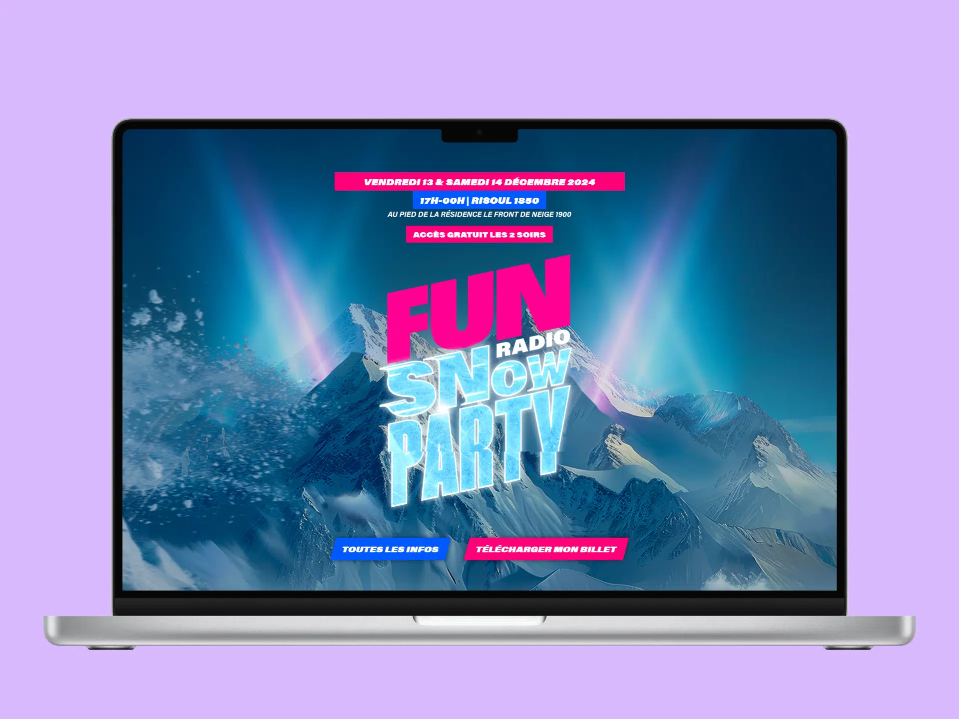 création de site vitrine funradio by yaostudio
