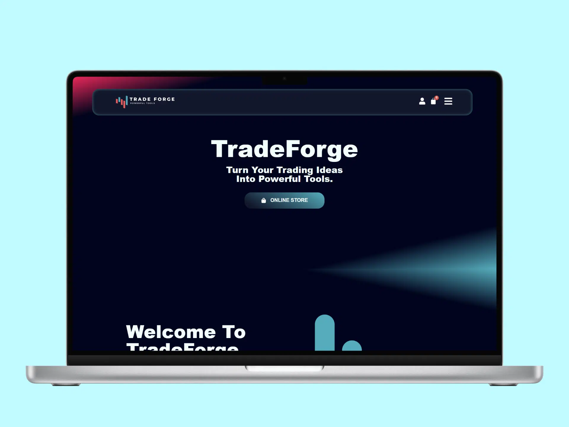 création de site web - tradeforge yaostudio